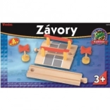 Trecere la nivel cu bariere și semne