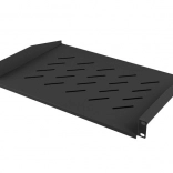 Poliță universală 1U pentru rack de 19" 483 × 315 mm, neagră