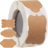 Etichete autoadezive vintage pe rolă, 300 buc.