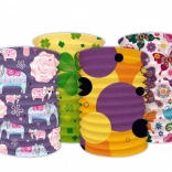 Lampion cilindric din hârtie pentru carnaval