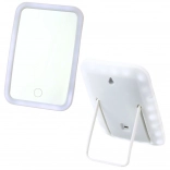 Oglindă cosmetică wireless cu iluminare LED albă