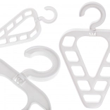 Organizator multifuncțional pentru dulap cu 9 orificii, alb