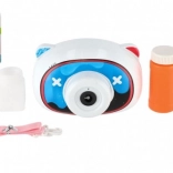 Aparat foto cu bule și soluție