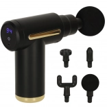 Pistolă de masaj LED 4 în 1 neagră