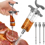 Siringă de injectare pentru carne cu 3 ace Ruhhy 50 ml