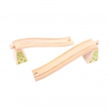 Șine supraterane cu piloni 2 buc Bigjigs Rail