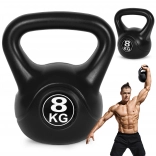 Kettlebell 8 kg ModernHome – kettlebell din plastic pentru antrenament și reabilitare