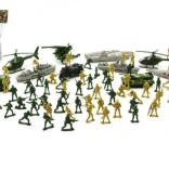 Set de soldăței din plastic cu accesorii 81 piese