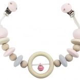 Hess jucărie suspendată pentru cărucior cu clopoțel roz