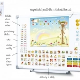 Calendar magnetic pentru copii - Grădiniță cu 114 magneți