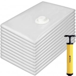 Set de pungi vid 50 × 70 cm, 10 buc cu pompă manuală RUHHY