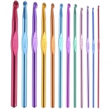 Set ace de croșetat din metal 12 buc