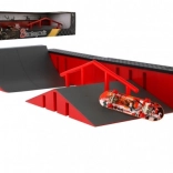 Set mini skatepark cu fingerboard din plastic