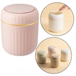 Mini coș de gunoi cu capac rabatabil, roz