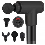 Pistolă de masaj pentru masaj muscular profund, 6 viteze și 4 capete