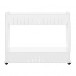 Raft mobil pentru bucătărie sau baie pe roți alb