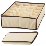 Organizator pentru lenjerie intimă și șosete bej cu 20 de compartimente