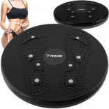 Trizand twister negru cu proeminențe de masaj și magneți