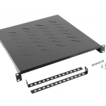 Raft pentru rack 19" 800mm 1U 483x500mm negru