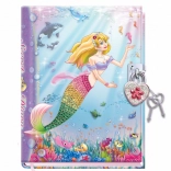 Caiet jurnal pentru copii cu lacăt Sirena Mării