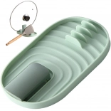 Suport de bucătărie verde pentru vase și capace