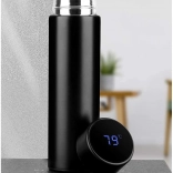 Cană termică inteligentă cu afișaj LED 500 ml neagră