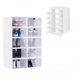 Organizator modular din plastic pentru încălțăminte, set 10 bucăți MODERNHOME