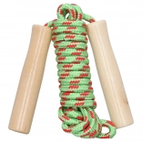 Coardă de sărit cu mâner din lemn 250 cm