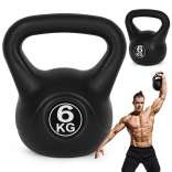 Kettlebell 6 kg MODERNHOME – kettlebell din plastic pentru forță și condiție