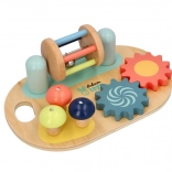 Placă activă senzorială din lemn Adam Toys